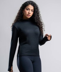 تصویر بلوز یقه اسکی - مشکی 