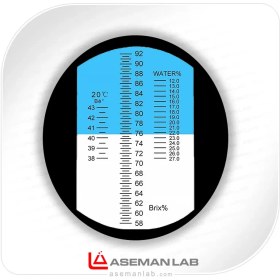 تصویر دستگاه رفرکتومتر تست عسل 3 کاره قند، آب و غلظت سنج 