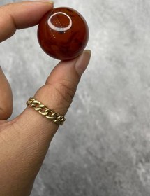 تصویر گوی سنگ طبیعی عقیق سرخ 