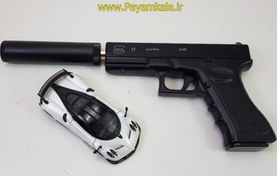 تصویر کلت و تفنگ ساچمه ای تمام فلزی مدل +C.15A - با صدا خفه کن AIR SOFT GUN ا AIR SOFT GUN C15A+ AIR SOFT GUN C15A+