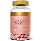 تصویر قرص ضد چروک و جوان کننده کلاژن گلد (Collagen Gold) شرکت توسعه طب آدریان بسته 60 عددی کلاژن گلد