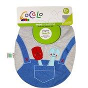 تصویر پیش بند نوزادی گلدوزی طرح مکانیک Cocalo Blue Mechanic Embroidered Baby Apron