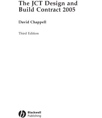 خرید و قیمت دانلود کتاب The JCT design and build contract 2005 2007 | ترب