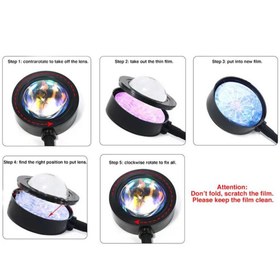 تصویر نور ثابت ال اي دي Sunset light RGB با ريموت 