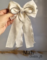 تصویر گیره سر پاپیون سوارسکی ۷.۵ سانتی 