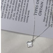 تصویر گردنبند زنانه صدف طرح ونکلیف 