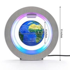 تصویر گوی و کره زمین معلق همراه با پایه 