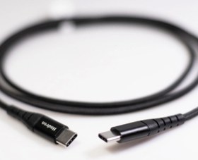 تصویر کابل شارژ و انتقال داده تایپ سی به تایپ سی با روکش نایلونی هادرون Hadron HTC-C-C02 USB Type C Cable 