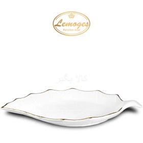 تصویر دیس سرامیکی کوچک طرح برگ لمون 