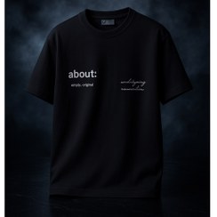 تصویر تیشرت مشکی دورو چاپ 