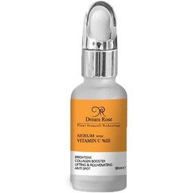 تصویر سرم ویتامین سی ۲۵ درصد دریم رز حجم ۳۰ میلی لیتر 