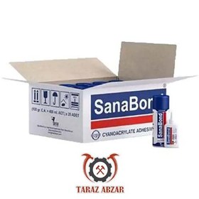 تصویر چسب 123 سناباند SanaBond حجم 400 میلی لیتر کارتن 25 عددی 