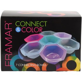 تصویر ست کاسه رنگ حرفه ای فرامار ۷عددی مدل connect & color 