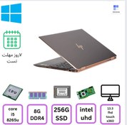 تصویر hp spectre 13 x360 gold/intel core i5-8265u/8gb ddr4/256gb ssd/inteluhd/13.3 fhd touch x360 لپتاپ استوک اچ‌پی اسپکتر گلد 