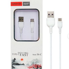 تصویر کابل شارژر تایپ سی ترنیو Tranyoo S6-C TypeC USB فست شارژ 5A 