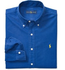 تصویر پیراهن آکسفورد رالف لورن Ralph Lauren Oxford Shirt ROYAL AMERICAN Slim-Fit 