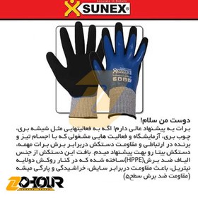 تصویر دستکش ایمنی سانکس مدل بیتا (کد H1701) Sunex 