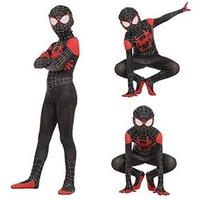 تصویر لباس شخصیت مرد عنکبوتی برای کودکان با قد 100-110 سانتی‌متر برند generic Kids Spiderman Costume 100-110cm