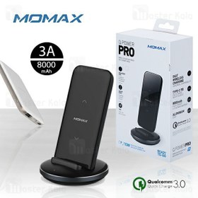 تصویر پاوربانک وایرلس 8000 مومکس Momax IP99 Q Power Pro QC3.0 دارای داک شارژ و فست شارژ 