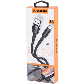 تصویر کابل میکرو یو اس بی فست شارژ Arson AN-A33 3A 2m ا Arson AN-A33 3A 2m Micro USB Fast Charging Cable Arson AN-A33 3A 2m Micro USB Fast Charging Cable