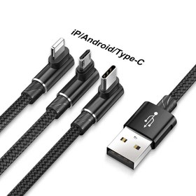 تصویر کابل 1.2 متری Micro USB / لایتنینگ / تایپ سی هوکو مدل U98 Hoco U98 Micro USB / Lightning / Type-C Cable 1.2m