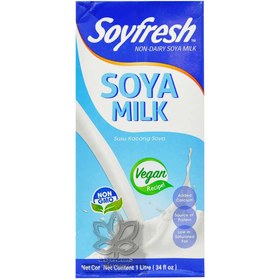 تصویر شیر سویا ساده ( وگان ) ۱ لیتر سوی فرش – soyfresh 