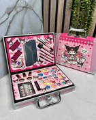 تصویر پالت آرایشی چمدانی کرومی مدل 2076 مناسب خردسال و کودک 