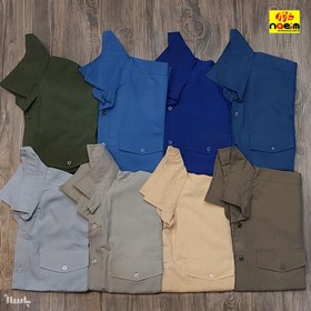 تصویر پیراهن 2جیب مردانه دوجیب تترون 2xl-4xl 