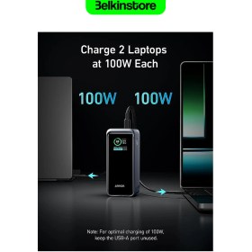 تصویر پاوربانک انکر مدل PowerCore 20K A1336 200W ظرفیت 20000mAh Anker PowerCore 20K A1336 200W 20000mAh PowerBank