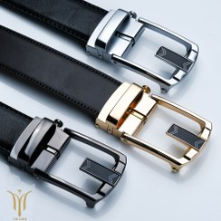 تصویر کمربند چرم طبیعی سوزنی 