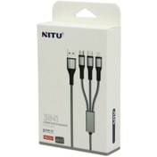 تصویر کابل 3سر 3in1 سوپر فست شارژ نیتو NITU NC124 