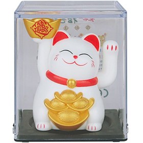 تصویر مانکی نکو - گربه شانس فنگ شویی خورشیدی سایز کوچک (1.5 اینچ) Maneki-neko - Solar Feng Shui Lucky Cat small