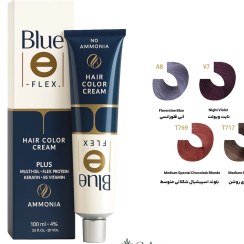 تصویر رنگ مو فاقد آمونیاک بلو سری ترکیبی 