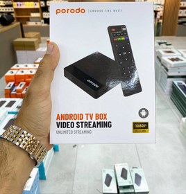 تصویر اندروید باکس و پخش کننده تلویزیون پرودو مدل Video Streaming - مشکی PORODO ANDROID TV BOX RAM 1GB