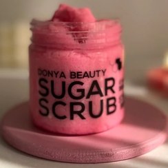 تصویر اسکراب شکری ارگانیک دنیا بیوتی روشن کننده و لایه بردار طبیعی - توت فرنگی Donya Beauty Organic Sugar Scrub, Natural Brightening and Exfoliating