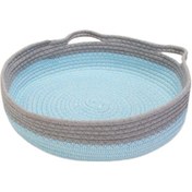 تصویر جای خواب سگ و گربه مدل T4 - مشکی - نارنجی 