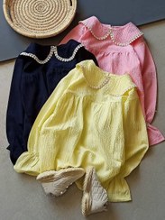 تصویر شومیز چهارفصل ۳۷ - رنگ‌زرد / سایز۶۰ 