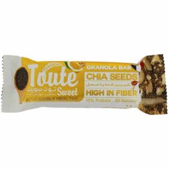 تصویر گرانولا بار فشرده جو پرک با دانه چیا توت سوییت 35 گرم Granola Bar Chia Seeds Toute Sweet 35g