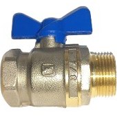 تصویر شیر پکیجی 3/4 ریابی شیر فلکه کنتور