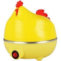 تصویر تخم مرغ پز برقی ظرفیت ۰.۱ لیتر با بدنه پلاستیکی و کاسه فلزی 