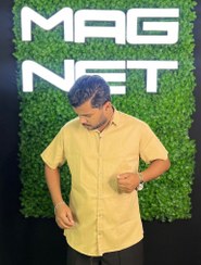 تصویر پیراهن مردانه آستین کوتاه ساده 