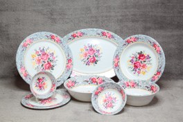 تصویر سرویس غذاخوری ملامین طرح رزیتا 