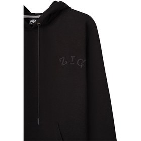 تصویر هودی مشکی زیگ zig مدل basic comfort کد361 