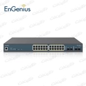 تصویر سوئيچ 24 پورت PoE EWS7928P-FIT مدیریتی انجنیوس EnGenius Engenius EWS7928P-FIT Managed 240W PoE 24-Port Gigabit Switch