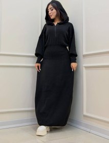 تصویر بافت کلاه دار ساعت شنی - یشمی 