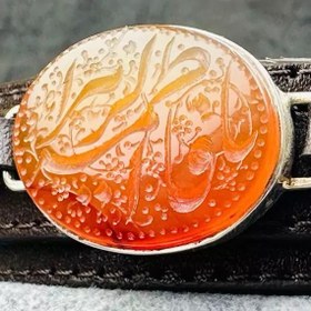 تصویر دستبند عقیق یمنی چرم طبیعی 