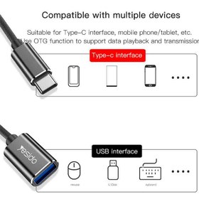تصویر تبدیل Type-C به USB 3.0 یسیدو مدل GS01 ا YESIDO GS01 Type-C to USB OTG Data Transmission Adapter Cable YESIDO GS01 Type-C to USB OTG Data Transmission Adapter Cable