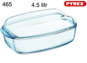 تصویر قابلمه مستطیل دربدار پیرکس فرانسه برند PYREX 