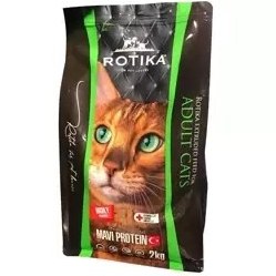 تصویر غذای خشک گربه بالغ روتیکا وزن 10کیلوگرم rotika adult dry food