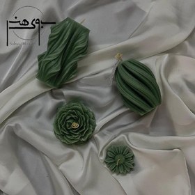 تصویر ست شمع ۴ تکه تزیینی لاکچری کد SH018 
